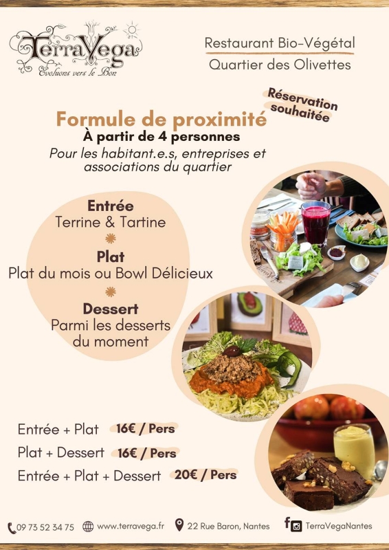Privatisation Nantes - Privatisation restaurant Nantes - Privatiser anniversaire - TerraVega - restaurant Sans gluten NANTES